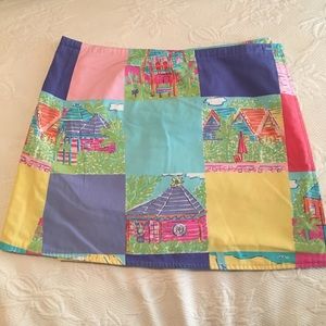 VTG Lilly Pulitzer Reversible Wrap Skirt Size 2